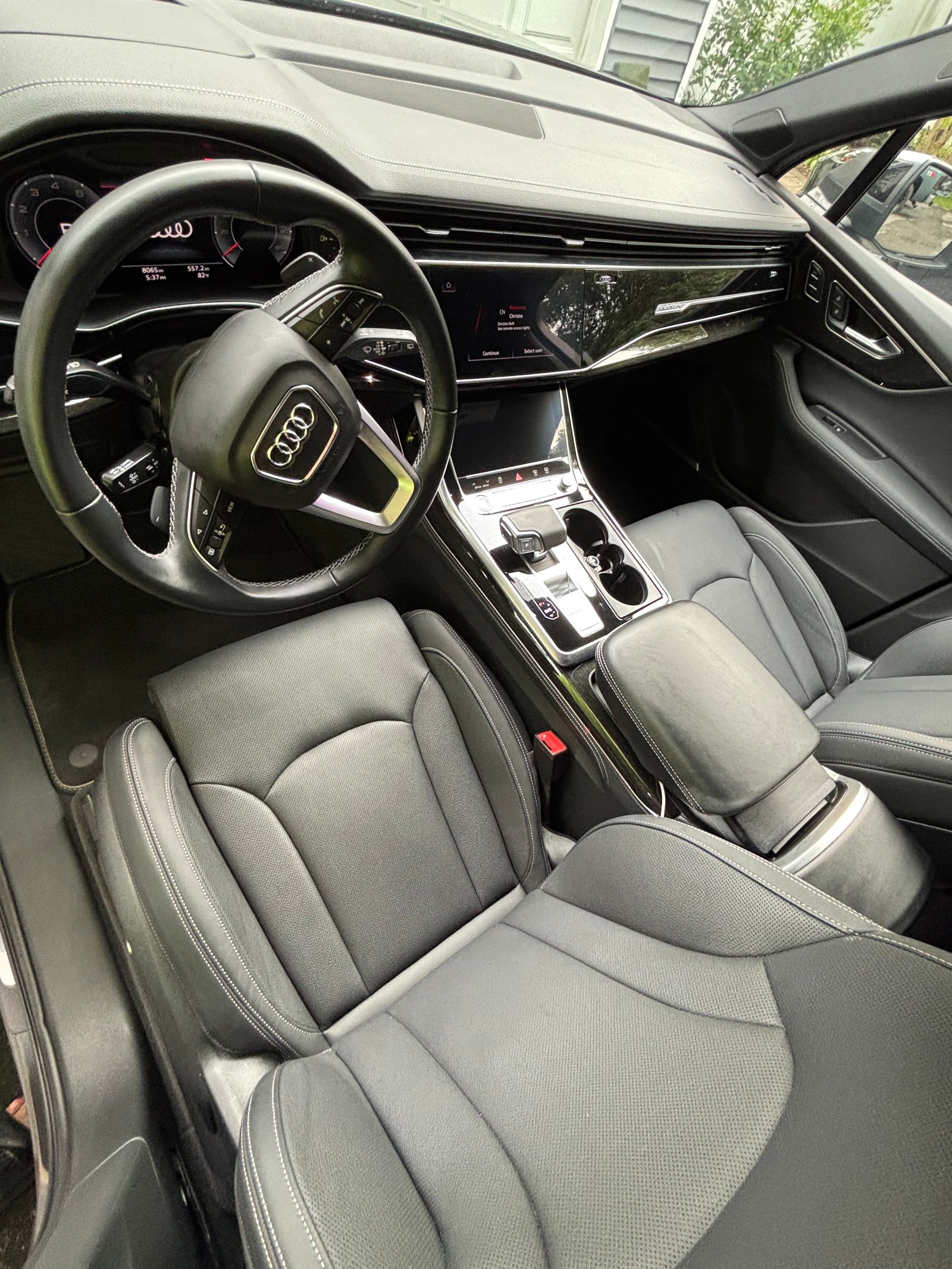 Detailed Audi interior